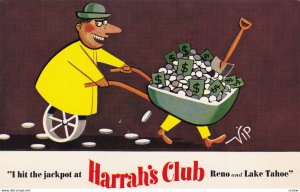 RENO AND LAKE TAHOE, Nevada, 1950-1960's; I Hit The Jackpot At Harrah's Club...