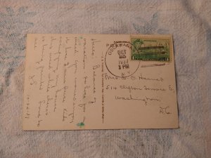 1937 Valeria Home, Oscawana, NY New York Hand Colored Postcard