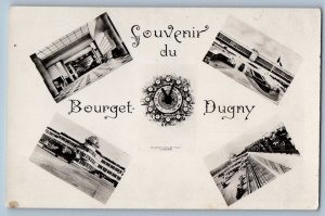 Paris France Postcard Souvenir du Bourget Dugny Multiview c1910 RPPC Photo