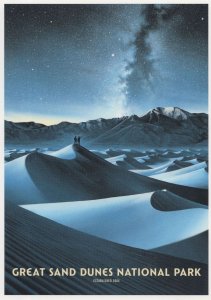 Great Sand Dunes Sangro De Cristo Mountains National Park USA Postcard