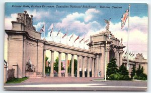 1930s TORONTO PRINCES GATE CANADIAN NATIONAL EXHIBITION LINEN POSTCARD P34