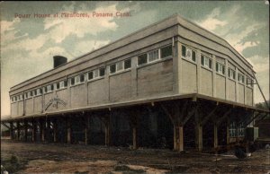 Miraflores Panama Canal Power House c1910 Vintage Postcard