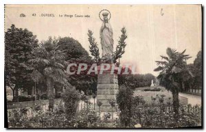 Old Postcard The Crowned Virgin Lourdes