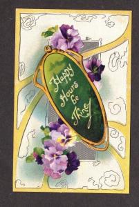 Happy Hours Be Thine Flowers Ad Postcard J Everitt Indianapolis Indiana IN IND