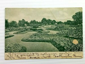 Vintage Postcard 1908 Flower Gardens Como Park St. Paul Minneapolis MN