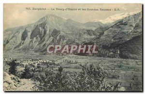 Old Postcard Dauphine Bourg d'Oisans and the Grandes Rousses