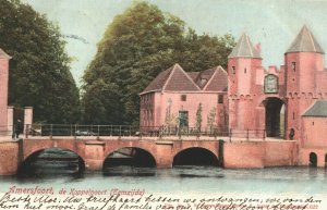 Netherlands Amersfoort de Koppelpoort Eemzijde Vintage Postcard 03.79 