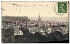 Old Postcard Arromanches General view of the city and the Cliff Tracy