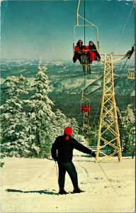  KILLINGTON PEAK VERMONT - VT - HIGHEST CHAIRLIFT CHROME - POSTCARD