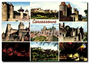 Postcard Modern Carcassonne Entree du Chateau Camtal General view The Narbonn...