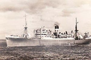 Ellerman Bristol Boat Ship Liner Real Photo Postcard