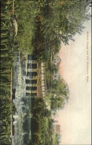 Middleboro MA Muttock Bridge & Hill c1910 Postcard