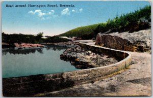 Road Around Harrington Sound Bermuda Highway Along The Beach Postcard