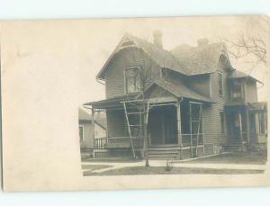 Old rppc BUILDING SCENE Architecture Postcard AB0933