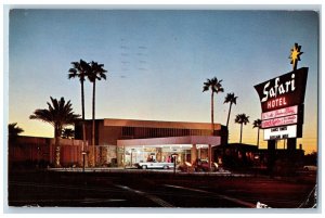 Scottsdale Arizona Postcard Safari Hotel Exterior Building 1963 Vintage Antique