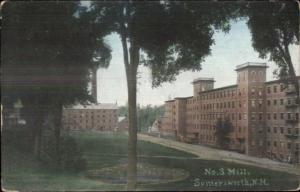 Somersworth NH #3 Mill c1910 Postcard