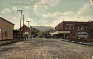 Paso Robles California CA 13th St. c1910 Postcard