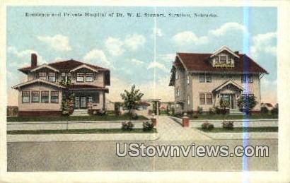 Residence of Hospital Dr WE Stewart in Stratton, Nebraska