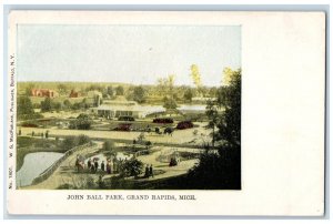 c1905 John Ball Park Grand Rapids Michigan MI Antique Unposted Postcard