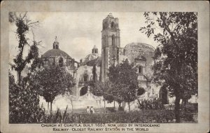 Cuautla Morelos Mexico MX Church Interoceanic Railway Vintage Postcard