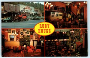 KEYSTONE, South Dakota SD~ Roadside RUBY HOUSE Restaurant c1970s- 4x6 Postcard