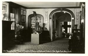 NY - Hyde Park. Franklin D Roosevelt Nat'll Historic Site. Reception Hall. RPPC