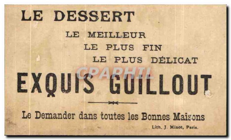 Chromo Guillout Rue Rambuteau Paris Lion