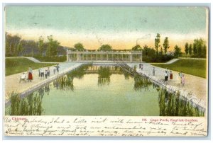 1907 View Of Gage Park English Garden Chicago Illinois IL Antique Postcard