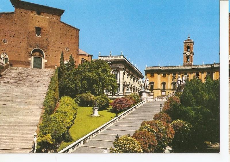 Postal 046618 : Roma. The Capitol and Church of Santa Maria in Aracoeli
