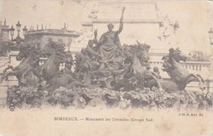 France Bordeaux Monument des Girondins Groupe Sud 1904