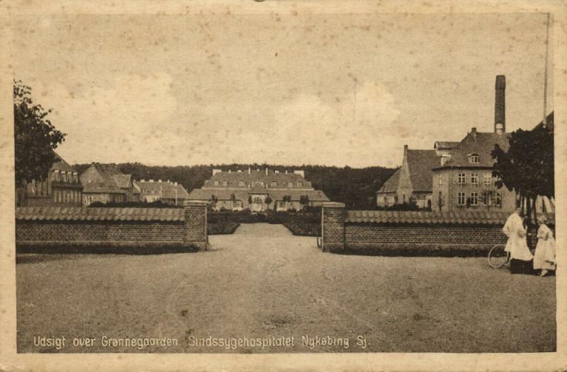 denmark, NYKJØBING NYKØBING, Sindssygehospitalet Grønnegaarden (1910s)