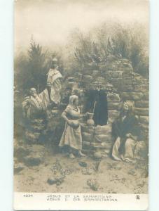 rppc 1920's Religious JESUS WITH THE SAMARITAN AC8506