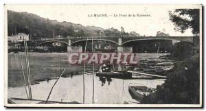Marne Old Postcard Bridge Varenne