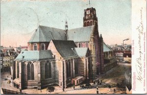 Netherlands Rotterdam Grote Kerk Vintage Postcard 09.20