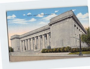 Postcard Public Library, Indianapolis, Indiana