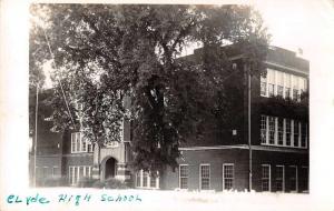 Clyde Kansas High School Real Photo Antique Postcard J60373