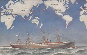 Siam East Asiatic Ship Writing on back 