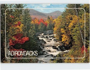 Postcard Blue Ridge Falls, Adirondacks, North Hudson, New York