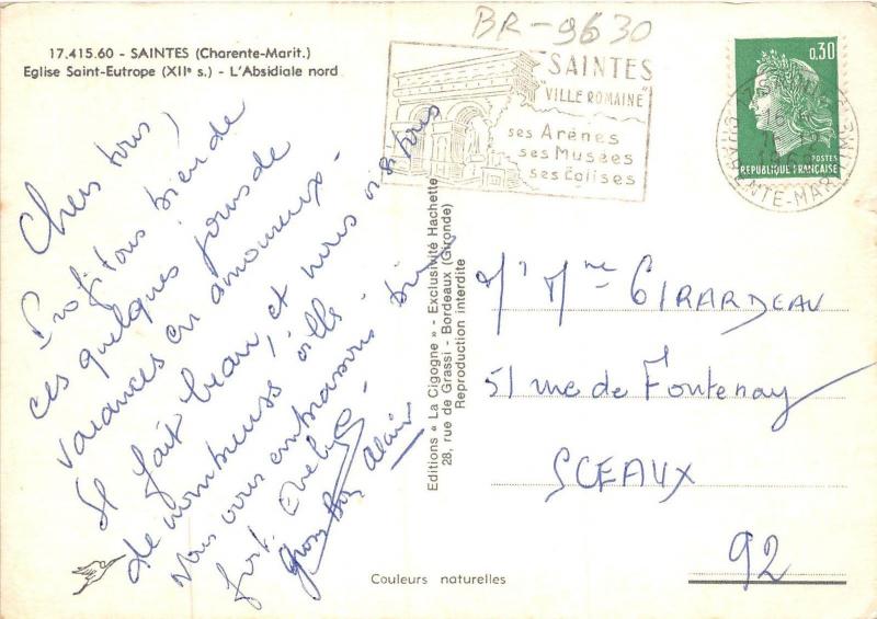 BR9630 Saintes Eglise Saint Eutrope    france