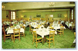 c1960's Dining Room Collins Motor Hotel Dundas Ontario Canada Vintage Postcard