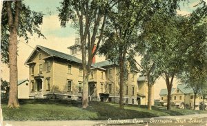 Postcard Early View of Torrington High School in Torrington, CT.   L!