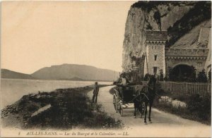 CPA AIX-les-BAINS Lac du Bourget et le Colombier (1191351)