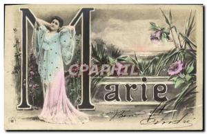 Old Postcard Fancy Marie Surname