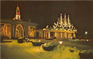 Oriskany New York 1960s Postcard Trinkaus Manor Christmas Decorations