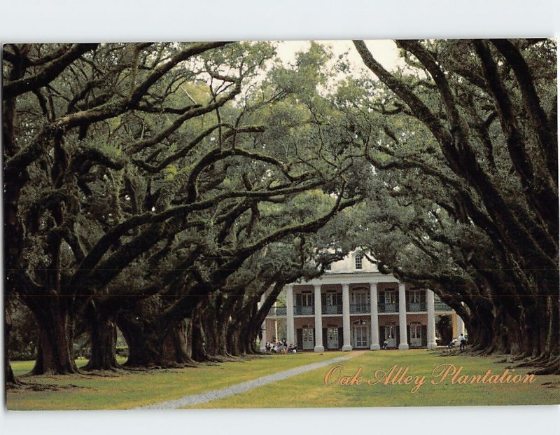 Postcard Oak Alley Plantation Vacherie Louisiana USA