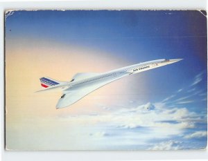 Postcard Air France Concorde Jetliner