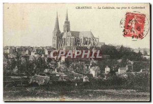 Old Postcard Chartres The Cathedral View From Taking Cachemback