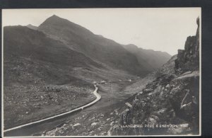Wales Postcard - Llanberis Pass & Snowdon    RS7463