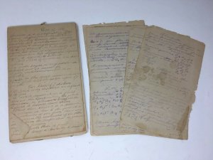 1880's Chemist Scientist Handwritten Notes Scientific