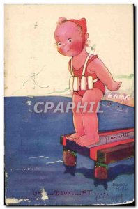 Old Postcard Fantasy Illustrator Child Beatrice Mallet A and two